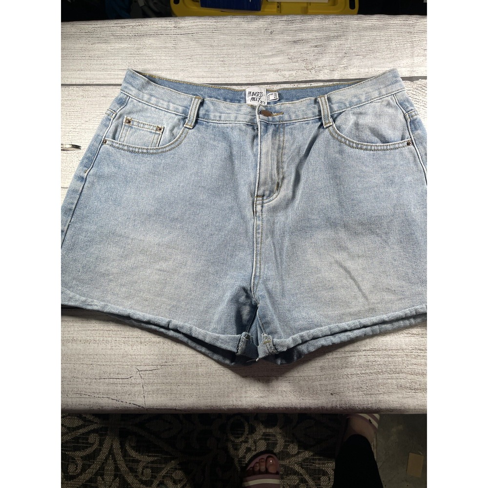 Princess Polly Women's Midwash Denim Shorts Sz12